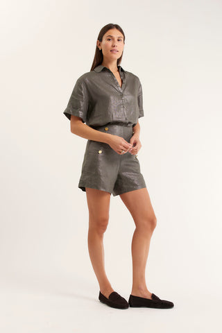 Atlas Lurex Short In Khaki