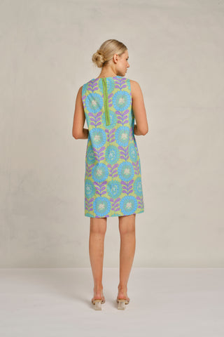 Lenna Dress in Green Viva Print