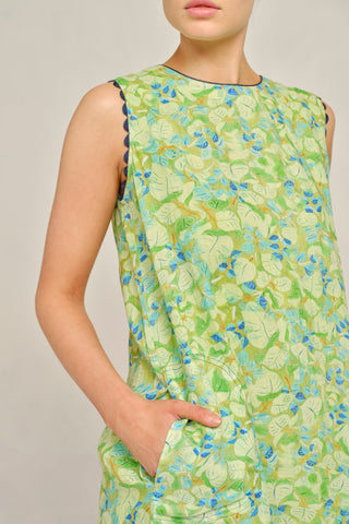 Lenna Ramie Dress in Meadow Delilah Print