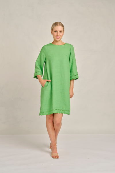 chinese dress ladies Linen Claire Dress – By Tess Collection