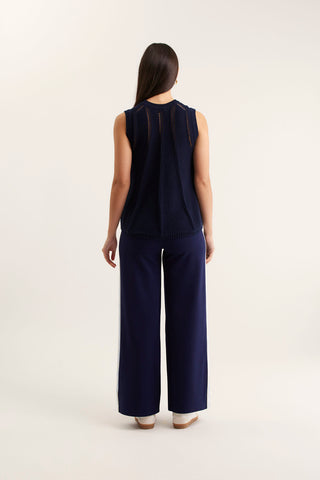 Sadie Top In Navy