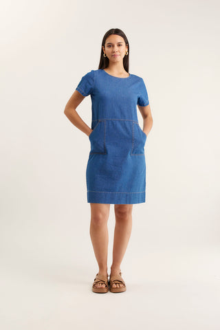 Chiara Dress in Denim