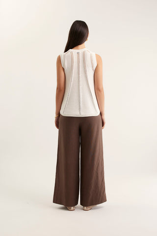 Sadie Top In Ivory