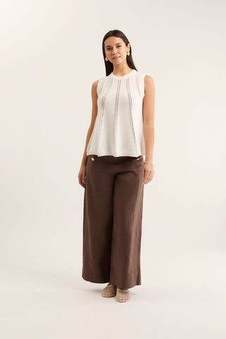 Sadie Top In Ivory