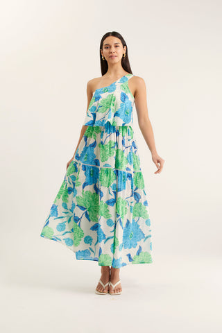Olympia Calypso Dress In Blue
