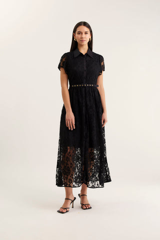 Heidi Lace Dress In Black