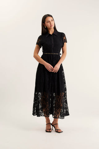 Heidi Lace Dress In Black