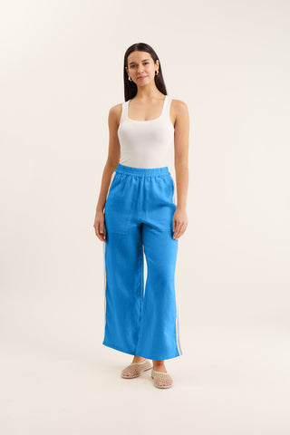 Tilly Linen Pant  In Cornflower