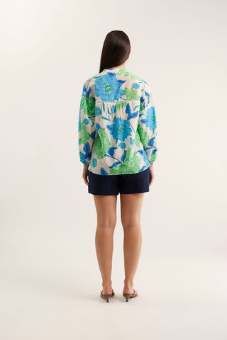 Edie Calypso Top In Blue