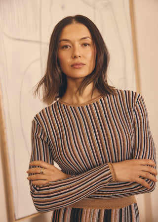 Simran Lurex Top In Moonlight