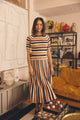 Avenue Lurex Skirt In Nutmeg