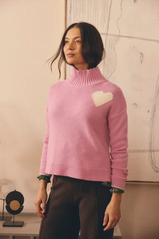 Ronnie Merino Cashmere Polo In Pink