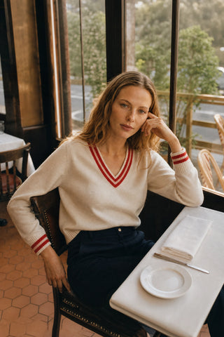 SWEETPEA SWEATER IN IVORY