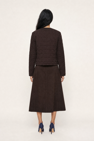 AGNES JACKET IN  CHOC CORDUROY