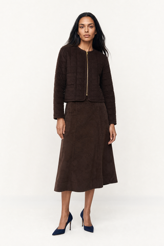 AGNES JACKET IN  CHOC CORDUROY