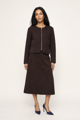 AGNES JACKET IN  CHOC CORDUROY