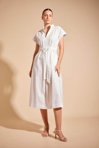 Aviva Pima Cotton Dress in White