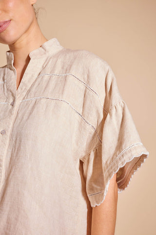 Odette Linen Shirt in String