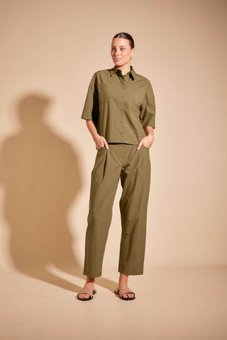 Rhone Pima Cotton Pant in Olive