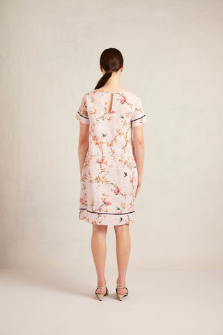 Connie Linen Dress in Petal Blossom