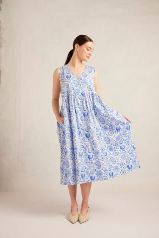 Summer Dress in Santorini Ophelia Print