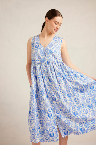 Summer Dress in Santorini Ophelia Print