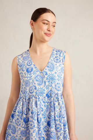 Summer Dress in Santorini Ophelia Print