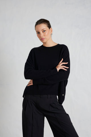 Sandy Cashmere Sweater in Black