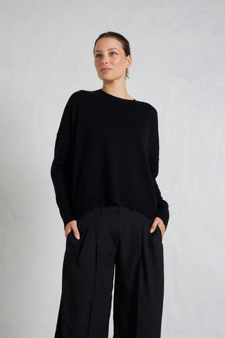 Sandy Cashmere Sweater in Black