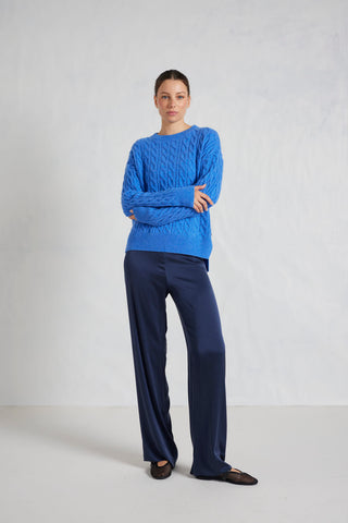 Alessandra Knitwear Cameron Cashmere Sweater in Lagoon