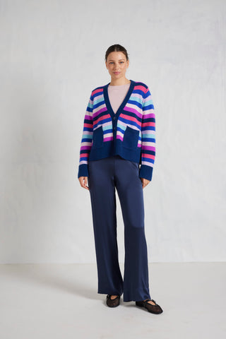 Miki Cashmere Cardigan in Jay