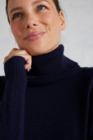 Iris Cashmere Sweater in Mariner