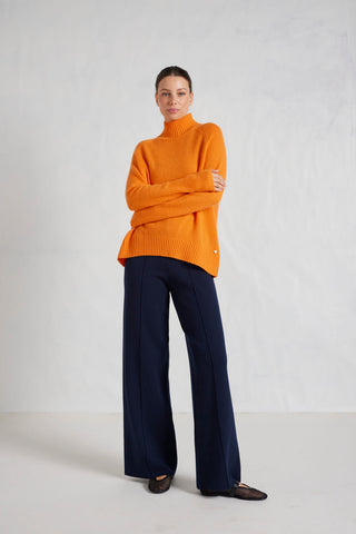Fifi Polo Cashmere Sweater in Sunset