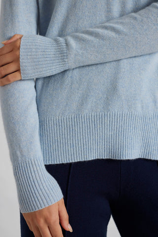 Iris Cashmere Sweater in Illusion Blue