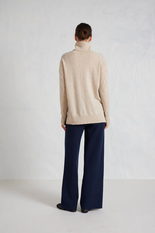 Iris Cashmere Sweater in Oatmeal