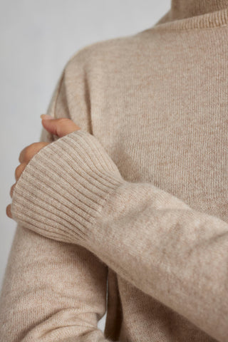 Iris Cashmere Sweater in Oatmeal