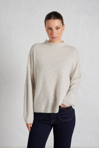 Monet Cashmere Sweater in Foil
