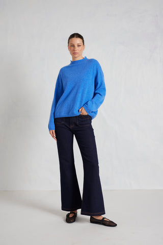 Monet Cashmere Sweater in Lagoon