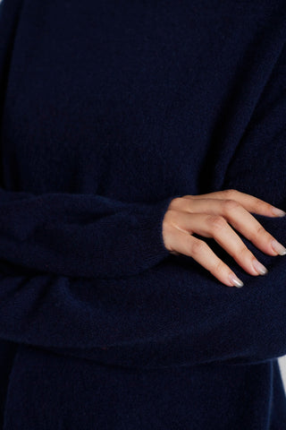 Monet Cashmere Sweater in Midnight Navy