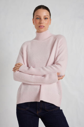 Fifi Polo Cashmere Sweater in Nurture