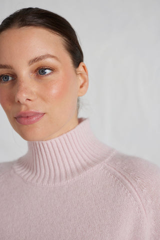 Fifi Polo Cashmere Sweater in Nurture