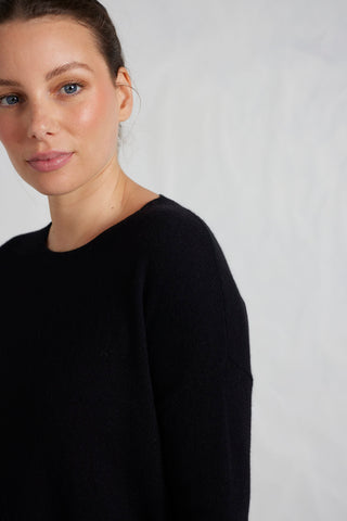 Baby Belle Cashmere Sweater in Black
