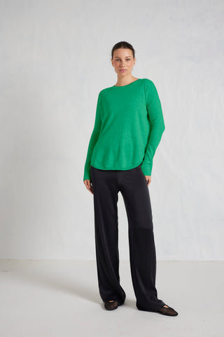 Alessandra Knitwear Baby Belle Cashmere Sweater in Viridity