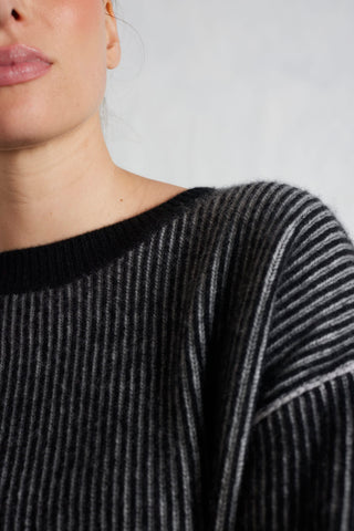 Zoe Cashmere Sweater in Black