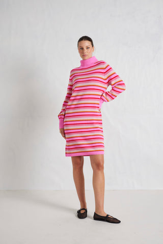 Alessandra Knitwear Foxy Polo Dress in Tuberose