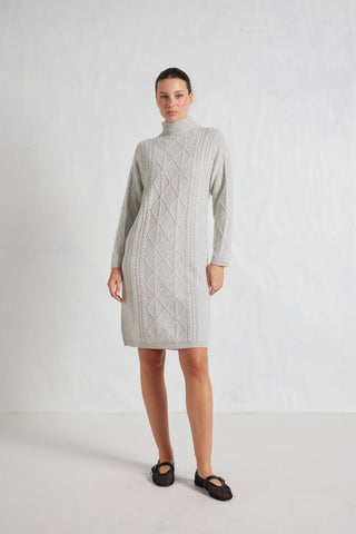 Violet Polo Dress in Snowstorm
