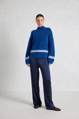 Alessandra Knitwear Leona Alpaca Sweater in Mayfair