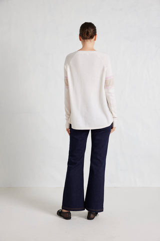 Fay Merino Cashmere Sweater in White