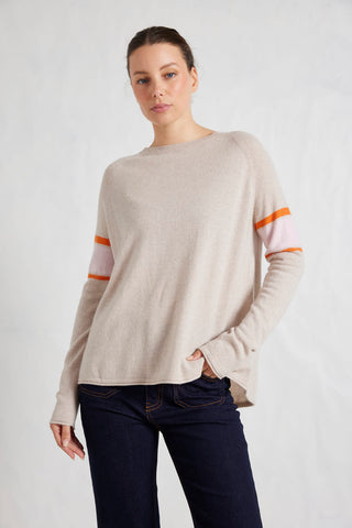 Fay Merino Cashmere Sweater in Natural