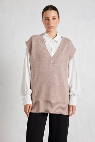 Skyler Merino Cashmere Vest in Fruit